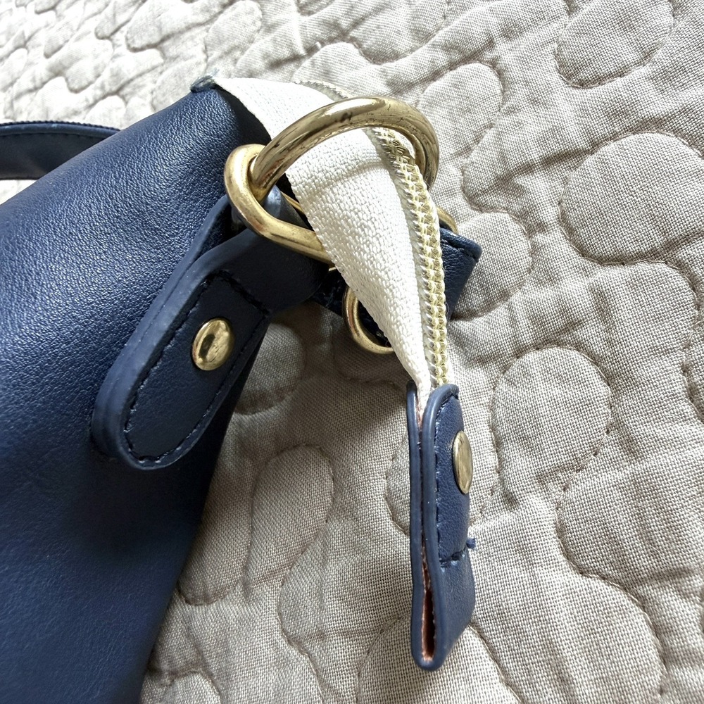 Disney Donald Duck Convertible Shoulder Crossbody Bag Navy Faux Leather Purse - Picture 13 of 16